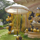 TheDisplayOutlet Patio Umbrella Tilt Wooden 6ft 8-Rib with Sequin Jazz Image