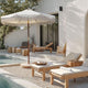 TheDisplayOutlet Patio Umbrella Wooden 7ft 8-Rib Tassel Boho 5-10yr Image