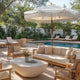 TheDisplayOutlet Patio Umbrella Wooden 7ft 8-Rib Tassel Boho 5-10yr, BH7-01P Image