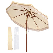 Patio Umbrella Tilt Wooden 9ft 8-Rib 250gsm solution-dyed Canopy