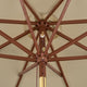 Patio Umbrella Tilt Wooden 9ft 8-Rib 250gsm solution-dyed Canopy