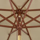 TheDisplayOutlet Patio Umbrella Tilt Wooden 9ft 8-Rib 250gsm solution-dyed Canopy Image