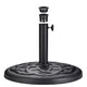 TheDisplayOutlet 20 lb Round Patio Umbrella Stand Resin Concrete Base D2 3/16" Image