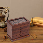 Earring Necklace Organizer Jewelry Box 6-Tier 5-Drawer