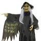 TheDisplayOutlet Halloween Witch Porch Sign Animated Decoration Sound Motion Image