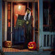 TheDisplayOutlet Halloween Witch Porch Sign Animated Decoration Sound Motion Image
