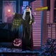 TheDisplayOutlet Halloween Witch Porch Sign Animated Decoration Sound Motion Image