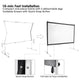 TheDisplayOutlet Portable Freestanding Front Projector Screen w/ Legs 120" 16:9 Image