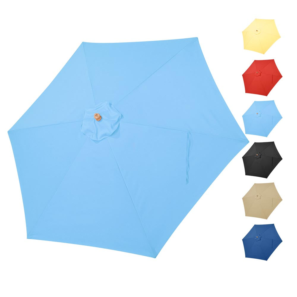 6 foot patio umbrella cover Rectangular Canopy 10x6.5ft 6-Rib 81 7/8 x 81 7/8 (208 x 208 cm) Patio Umbrella Canopy 9ft 6-Rib