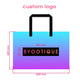 TheDisplayOutlet Custom Tote Bags with Logo Promotional Holographic Bag 50ct/pk Image