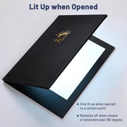 TheDisplayOutlet Custom LED Menu Cover Illuminated Menus 8.5x11 2-View 5ct/pk Image