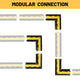 TheDisplayOutlet 90° Left/Right Turn Cable Protector 1-Channel for 2" Power Cord/Hose Image