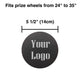 TheDisplayOutlet Custom Logo - Prize Wheel Centerpiece, 5.5in (for 18-24in wheel) Image