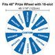 TheDisplayOutlet Custom Print Acrylic Sheet Dry Erase Board for Prize Wheel, 48in 18-Slot Image