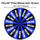 TheDisplayOutlet Custom Print Acrylic Sheet Dry Erase Board for Prize Wheel, 48in 18-Slot Image