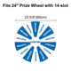 TheDisplayOutlet Custom Print Acrylic Sheet Dry Erase Board for Prize Wheel, 24in 14-Slot Image