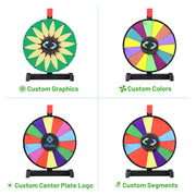 TheDisplayOutlet 12" Custom Prize Wheel Dry Erase Spin Wheel Tabletop 1ct/pk Image