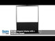 Portable Floor Stand Retractable Projector Screen 60" 4:3