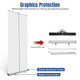 TheDisplayOutlet 33" Roll Up Retractable Banner Stand Vertical 10ct/Pack Image