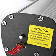 33" Roll Up Retractable Banner Stand Vertical 10ct/Pack