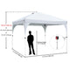 10'x10' Pop Up Canopy with Vent Weight Bags Rolling Bag