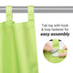 Tab Top Curtain Panel for Porch, Doors 54x84 2ct/Pack