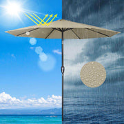Patio Umbrella Tilt 9ft 8-Rib 220 gsm Canopy UV50+