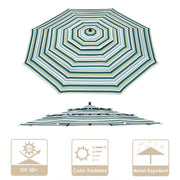 Patio Umbrella Canopy 9ft 8-Rib 3-Tiered