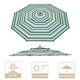 Patio Umbrella Canopy 9ft 8-Rib 3-Tiered