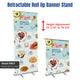 32" Roll Up Retractable Telescopic Banner Stand