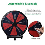 WinSpin 10" Prize Wheel Stand-up & Tabletop 10-Slot