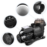 3/4 HP Spa & Pool Pump Above Ground 2640GPH