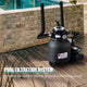12" Pool Sand Filter and Pump for Above Ground