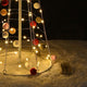 3' LED Cone Christmas Tree with Cotton Balls Battery Operated