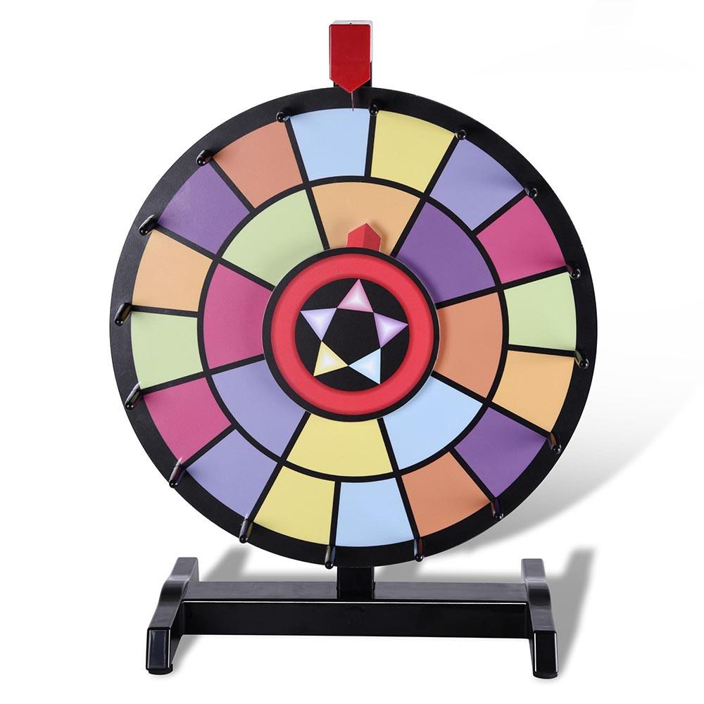 WinSpin Prize Wheel Dual Circle 15 Tabletop Spinning Wheel The Display Outlet