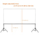 TheDisplayOutlet 8x10 ft Adjustable Metal Photo Backdrop Stand Image