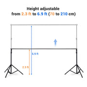 7x10 ft Adjustable Metal Photo Backdrop Stand