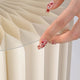 TheDisplayOutlet 3ct. White Paper Display Pedestals Grouped Plinths (16",24",32") Image
