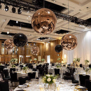 TheDisplayOutlet Giant Inflatable Mirror Ball in Iridescent, Gold, Silver, Black Image