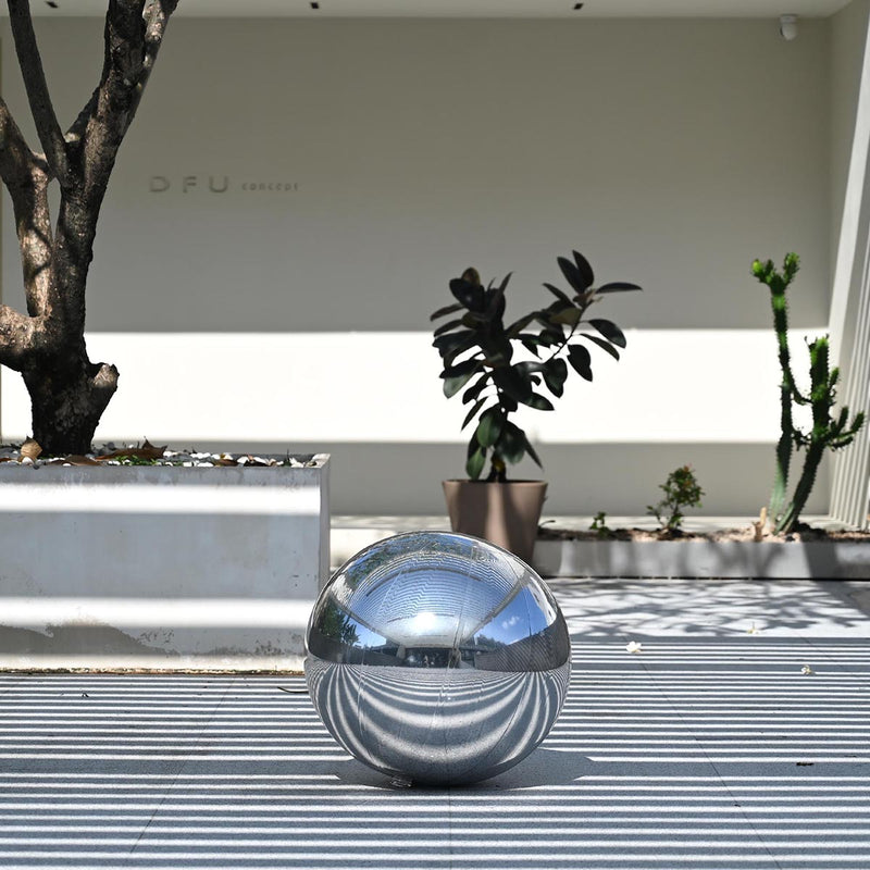 Giant Inflatable Mirror Ball in Iridescent, Gold, Silver, Black