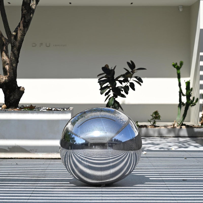 Giant Inflatable Mirror Ball in Iridescent, Gold, Silver, Black