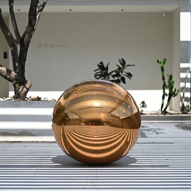 Giant Inflatable Mirror Ball in Iridescent, Gold, Silver, Black