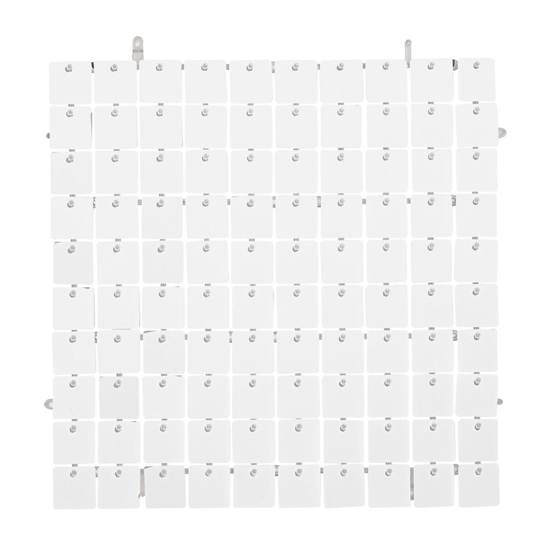 TheDisplayOutlet 10x8ft Heavy Duty Shimmer Wall Backdrop with Frame, White Image