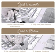10x7ft Shimmer Wall Backdrop Stand Kit Trade Show Photo Booth