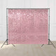TheDisplayOutlet 10x8.5ft Shimmer Wall Backdrop Stand Kit Trade Show Photo Booth, Pink Image