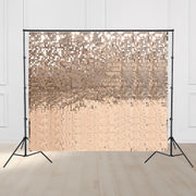 TheDisplayOutlet 10x8.5ft Shimmer Wall Backdrop Stand Kit Trade Show Photo Booth, Champagne Gold Image