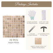 10x8ft Heavy Duty Shimmer Wall Backdrop with Frame
