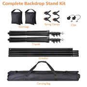 TheDisplayOutlet 10x8.5ft Shimmer Wall Backdrop Stand Kit Trade Show Photo Booth Image