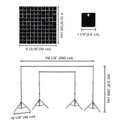 10x8.5ft Shimmer Wall Backdrop Stand Kit Trade Show Photo Booth