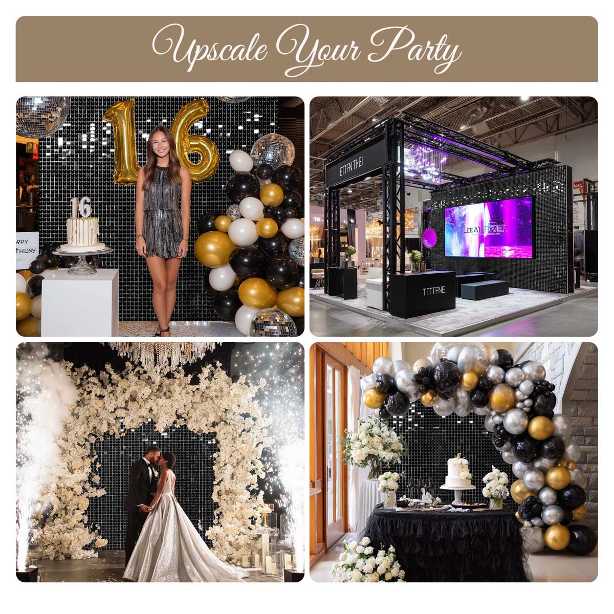 タナハシ製作所　sparkle  CUSTOM STAND SYSTEM KIT 10x8.5ft Shimmer Wall Backdrop Stand Kit Trade Show Photo Booth